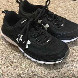 Under Armour Black and White Sneakers